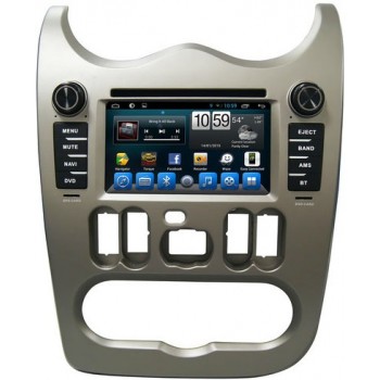 Штатная автомагнитола CarMedia QR-6228 Renault Logan 2010-2013, Sandero I 2009-2014 на Android 9.1