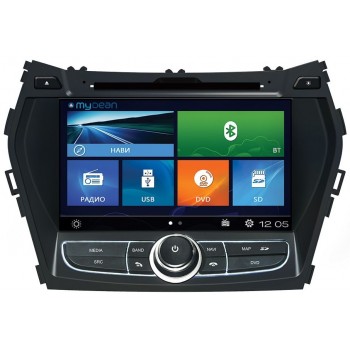 Штатная магнитола MyDean W209 для Hyundai Santa Fe (2013+)