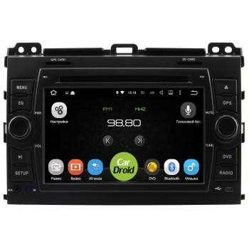 Штатная магнитола Roximo CarDroid RD-1105 для Toyota Land Cruiser Prado 120 (Android 9.1)