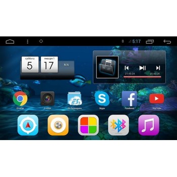 Штатная магнитола для Skoda Fabia, Superb, Roomster, Rapid LeTrun 1706 Android 9.1