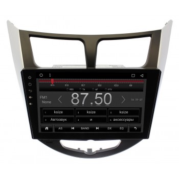 Штатная магнитола Ksize DVA-KR9020M для Hyundai Solaris, Verna Android 9.1